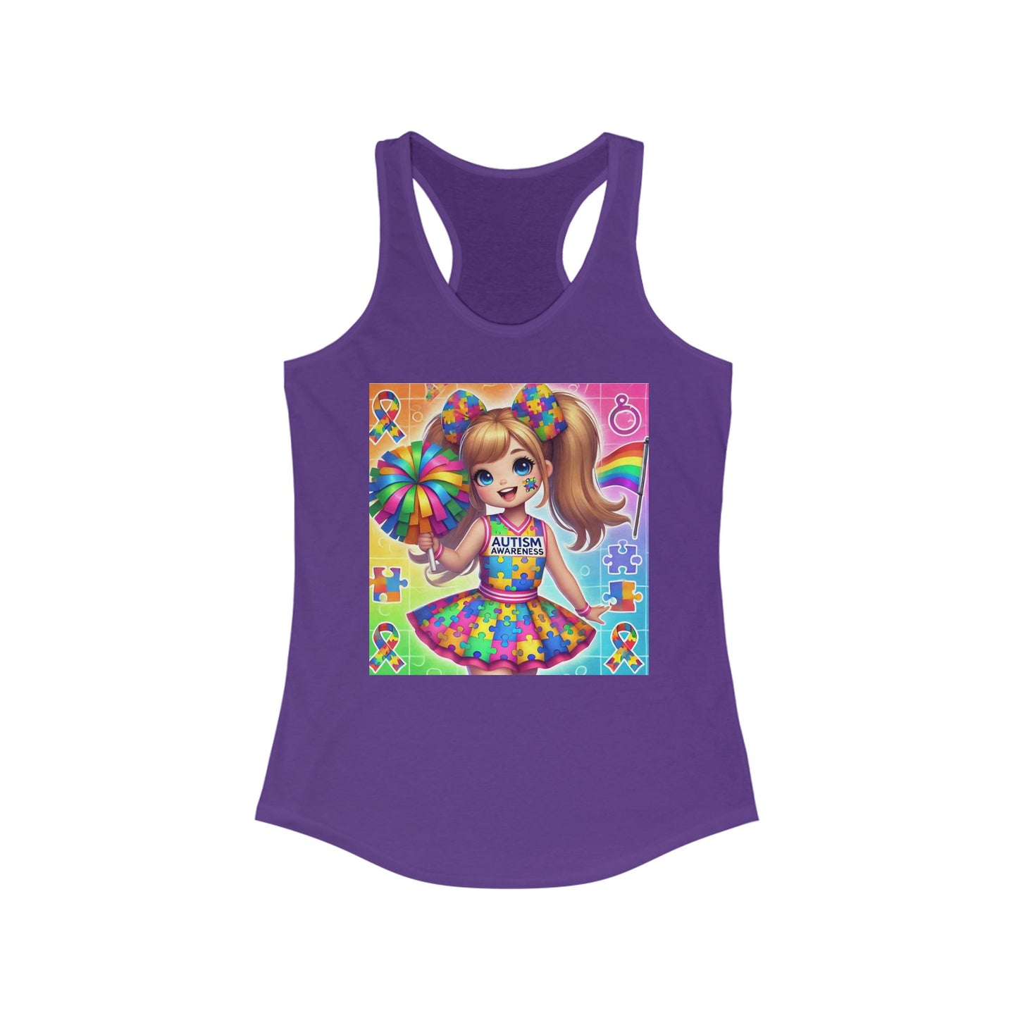 Autism Cheerleader Tank Top