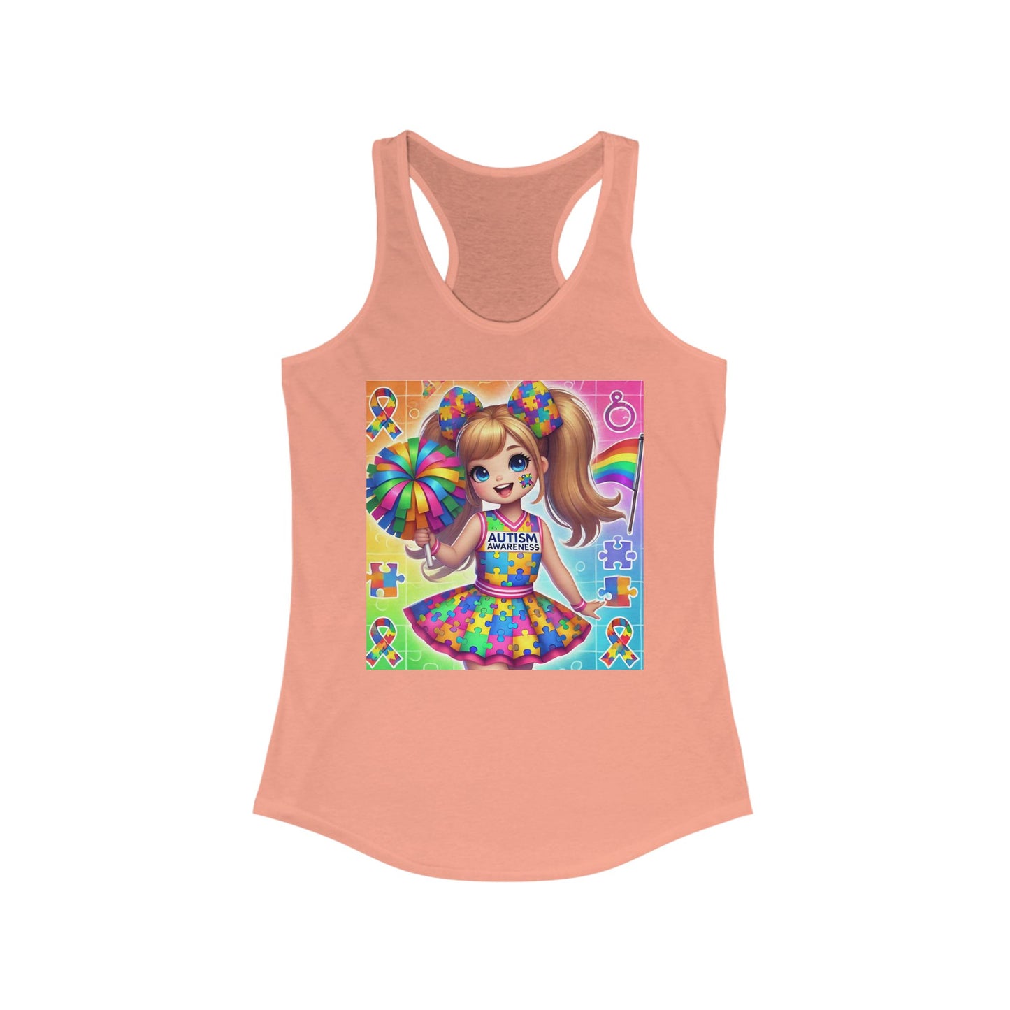 Autism Cheerleader Tank Top