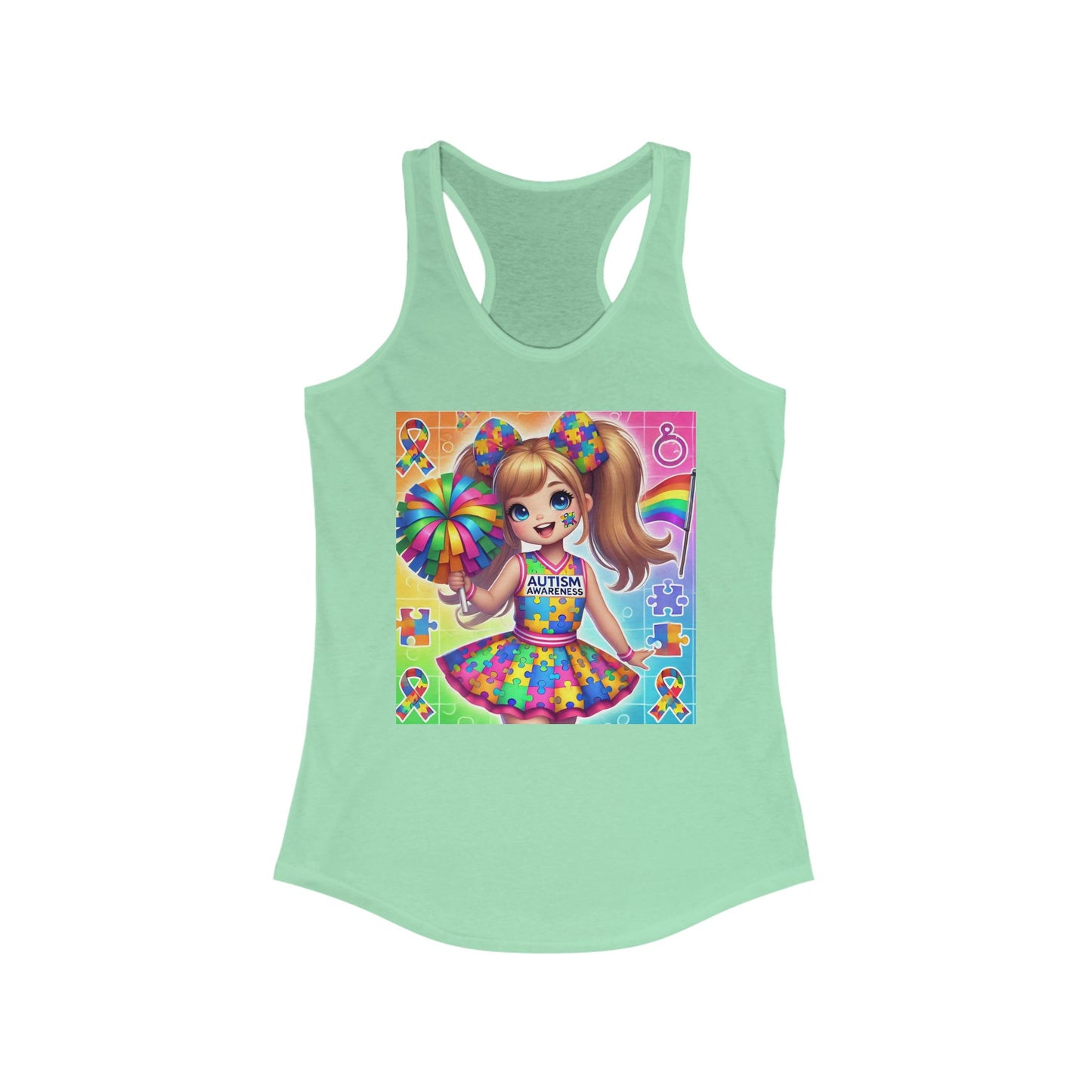 Autism Cheerleader Tank Top