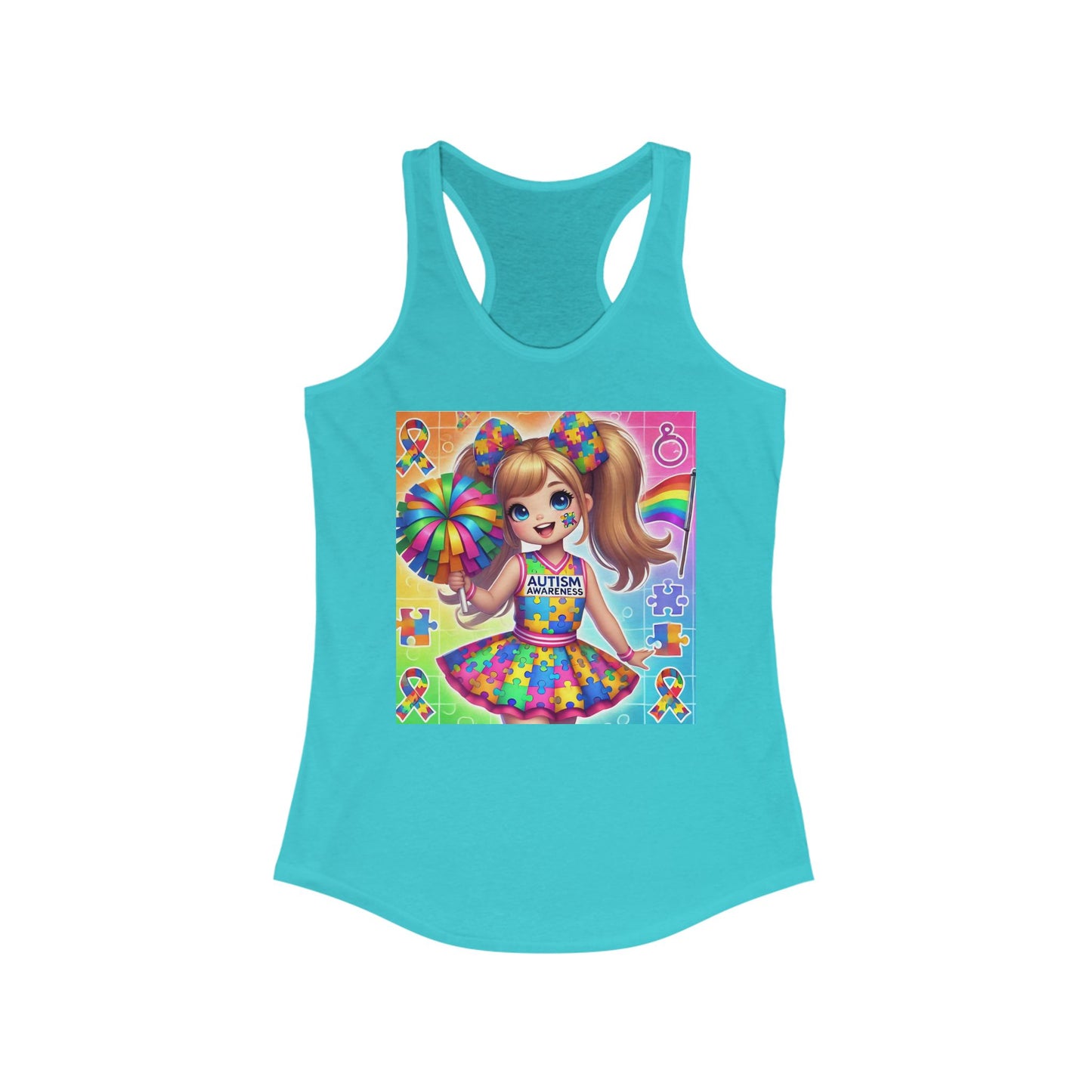 Autism Cheerleader Tank Top