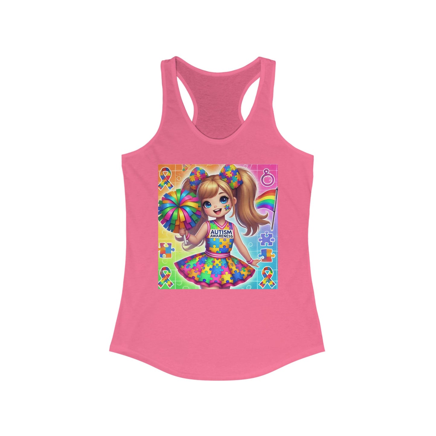 Autism Cheerleader Tank Top