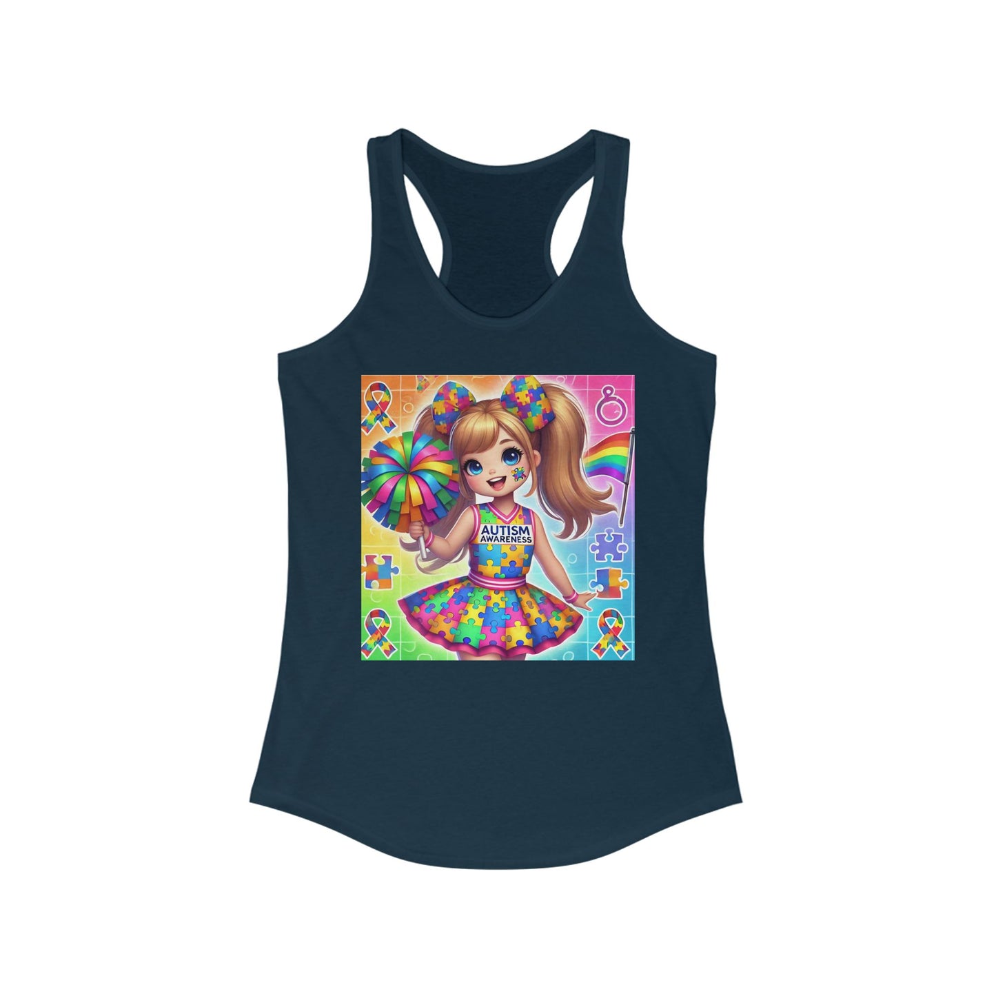 Autism Cheerleader Tank Top