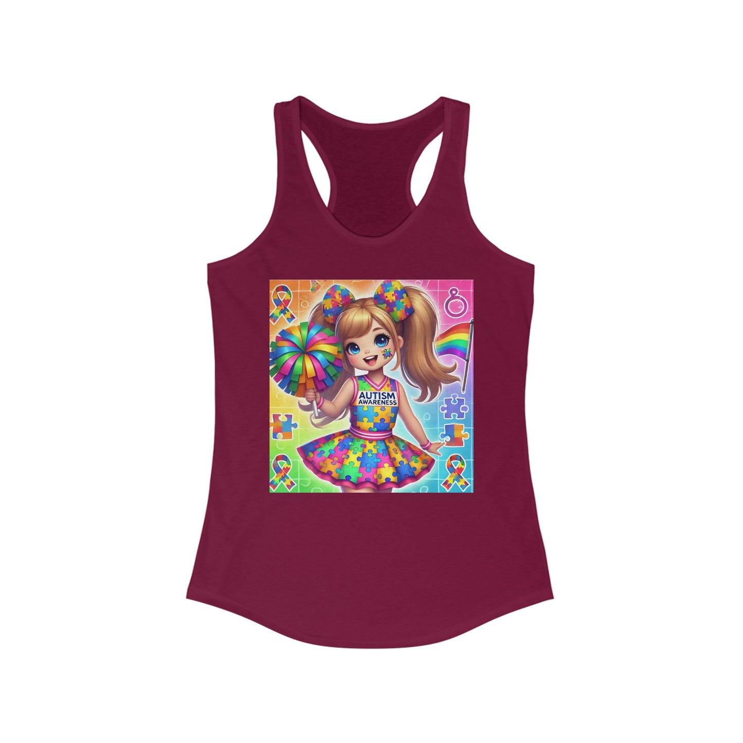 Autism Cheerleader Tank Top