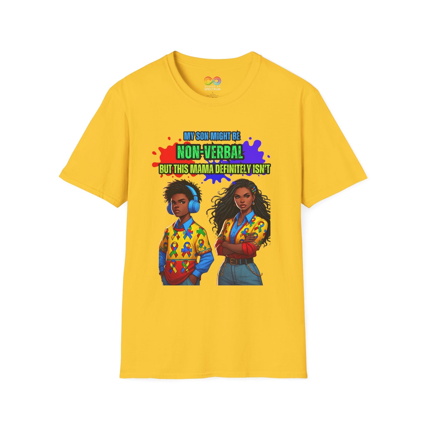 Autism Awareness T-Shirt- Momma's love Unisex Softstyle