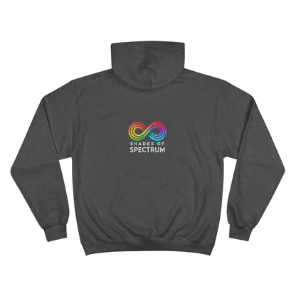 Athletic Champion Hoodie-  Autism Awareness - His Fight, is my Fight.