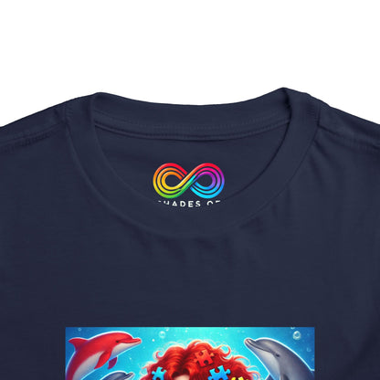 Toddler Short Sleeve Tee- Mermaid- Autism Awareness