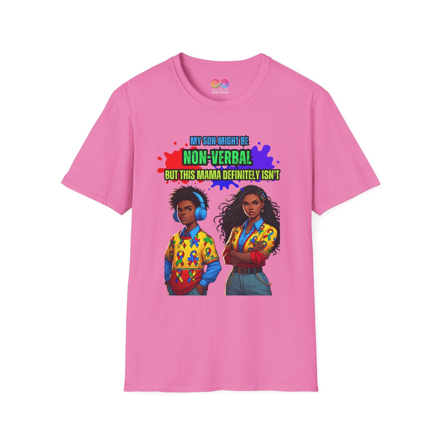 Autism Awareness T-Shirt- Momma's love Unisex Softstyle