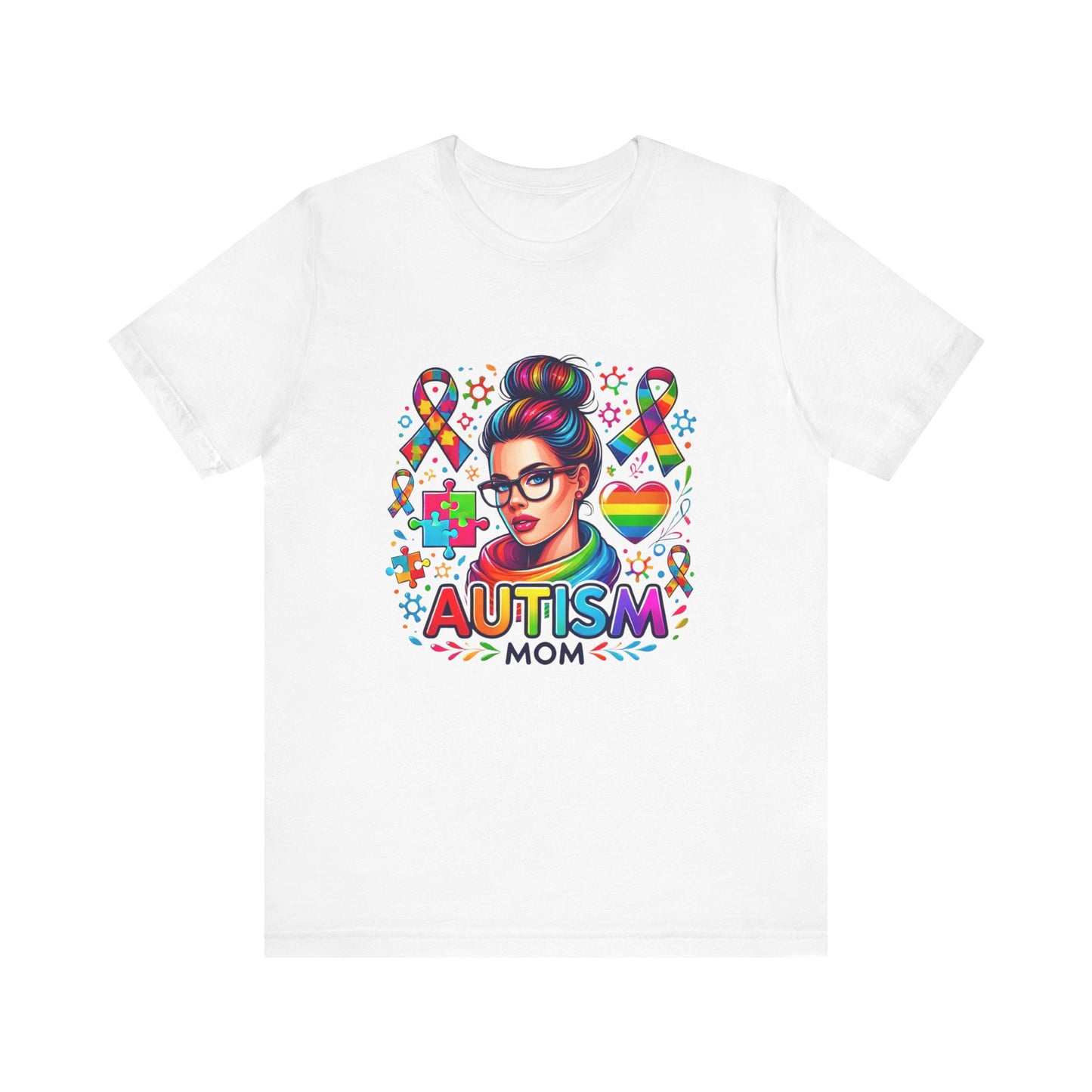 Autism Mom- Jersey Short Sleeve Tee