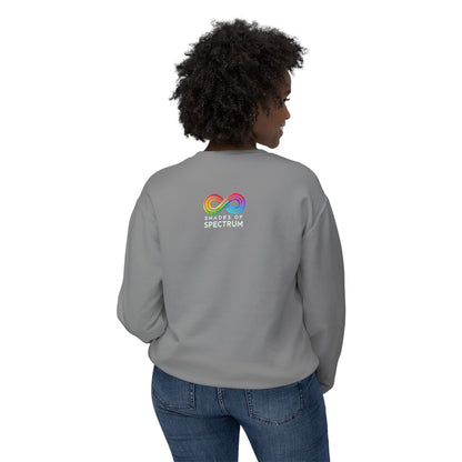 Autism Awareness Crewneck Sweatshirt - 'My child does not look 'Autistic' And you don't look ignorant Yet here we are'