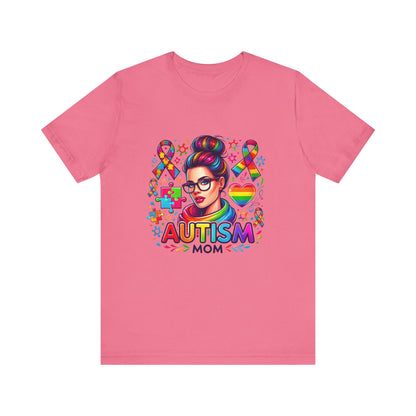 Autism Mom- Jersey Short Sleeve Tee