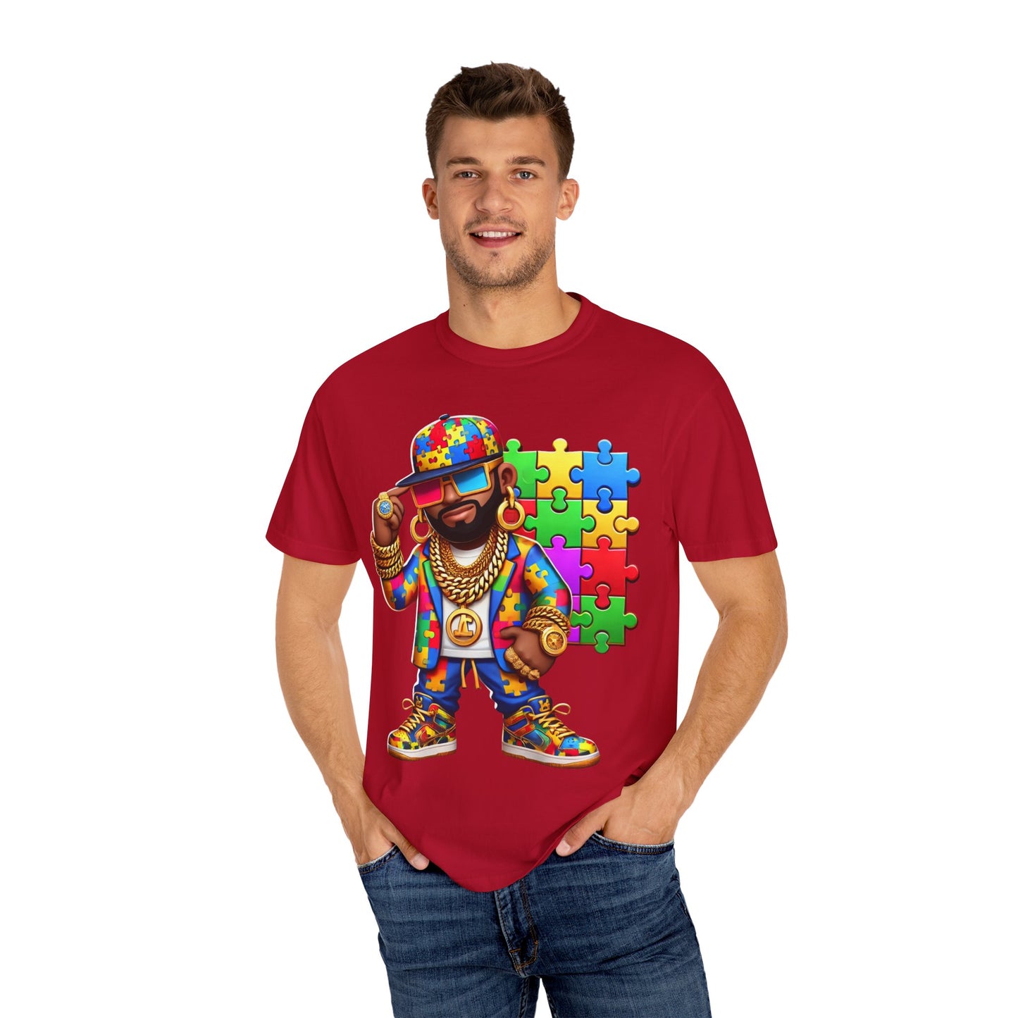 Unisex Garment-Dyed T-shirt- Autism Awareness