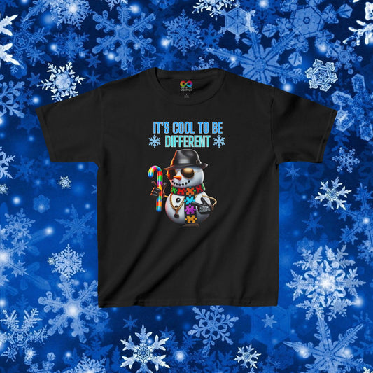 Kids Tee- it's cool to be different- Autism awareness