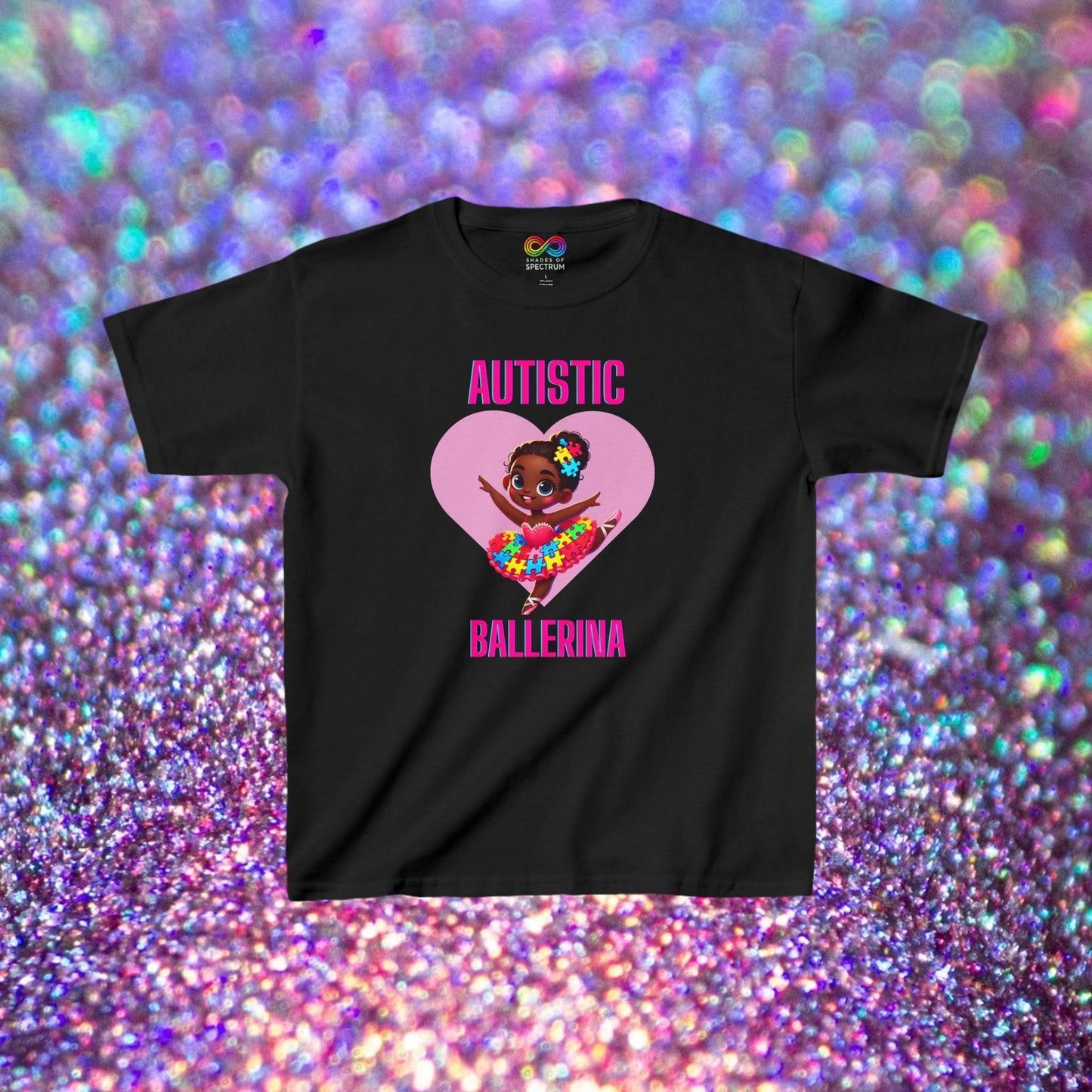 Kids Tee - Autism Awareness Ballerina Design