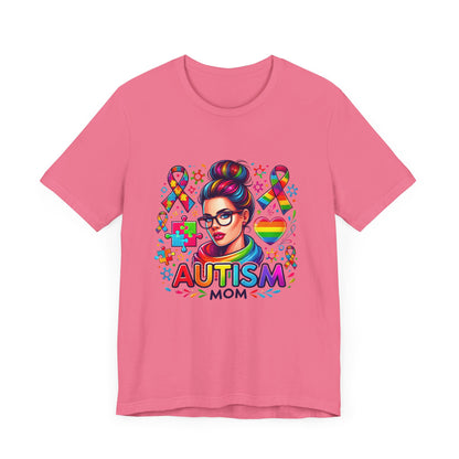 Autism Mom- Jersey Short Sleeve Tee