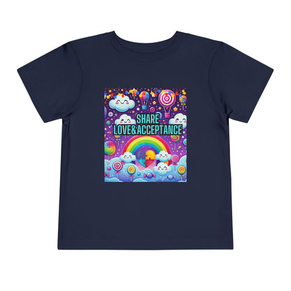 Toddler Tee - Share Love and Acceptance for All