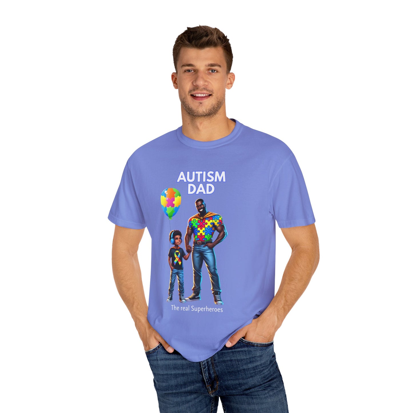 Autism Dad Superheroes T-shirt