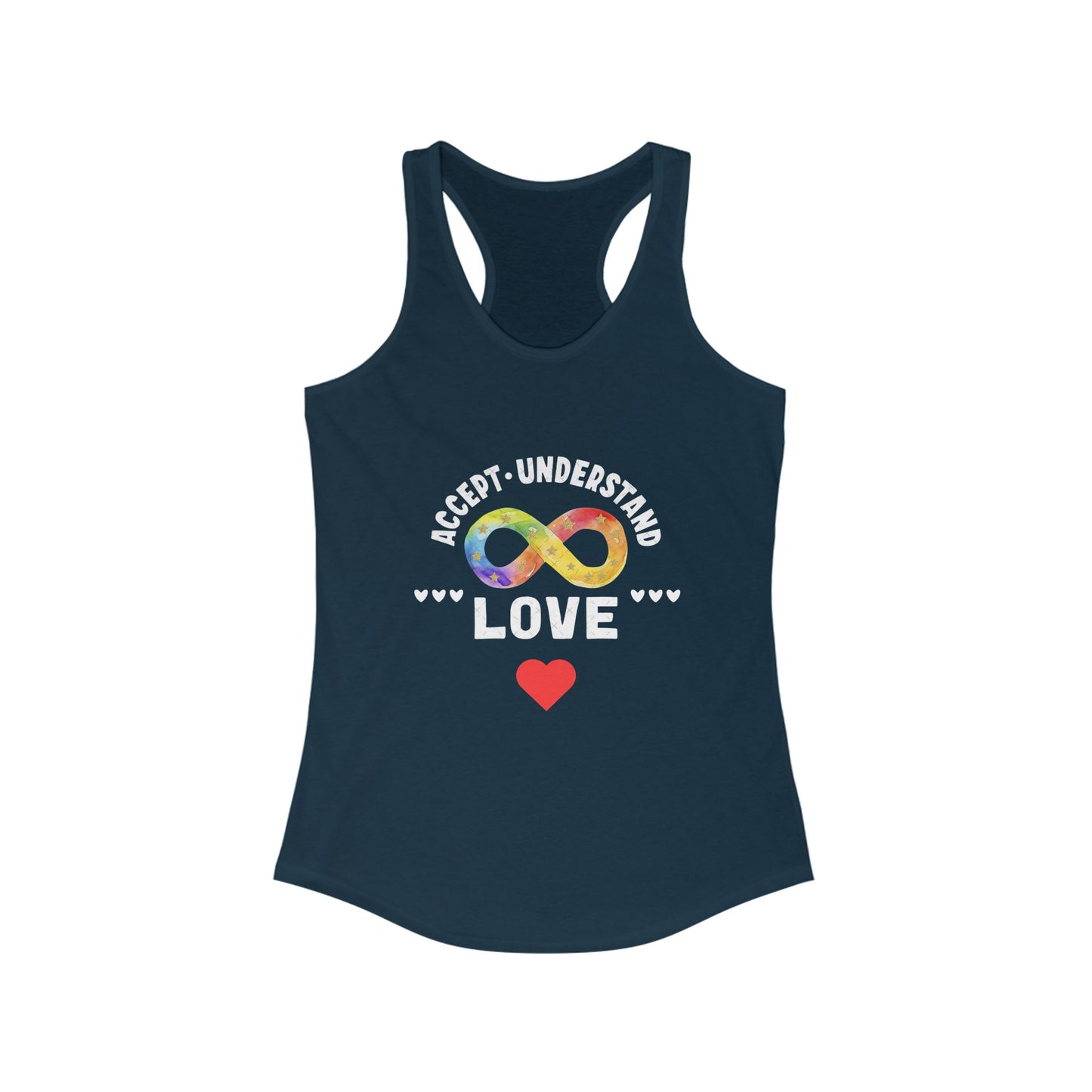 Women's Ideal Racerback Tank - Autism Awareness- Share Love