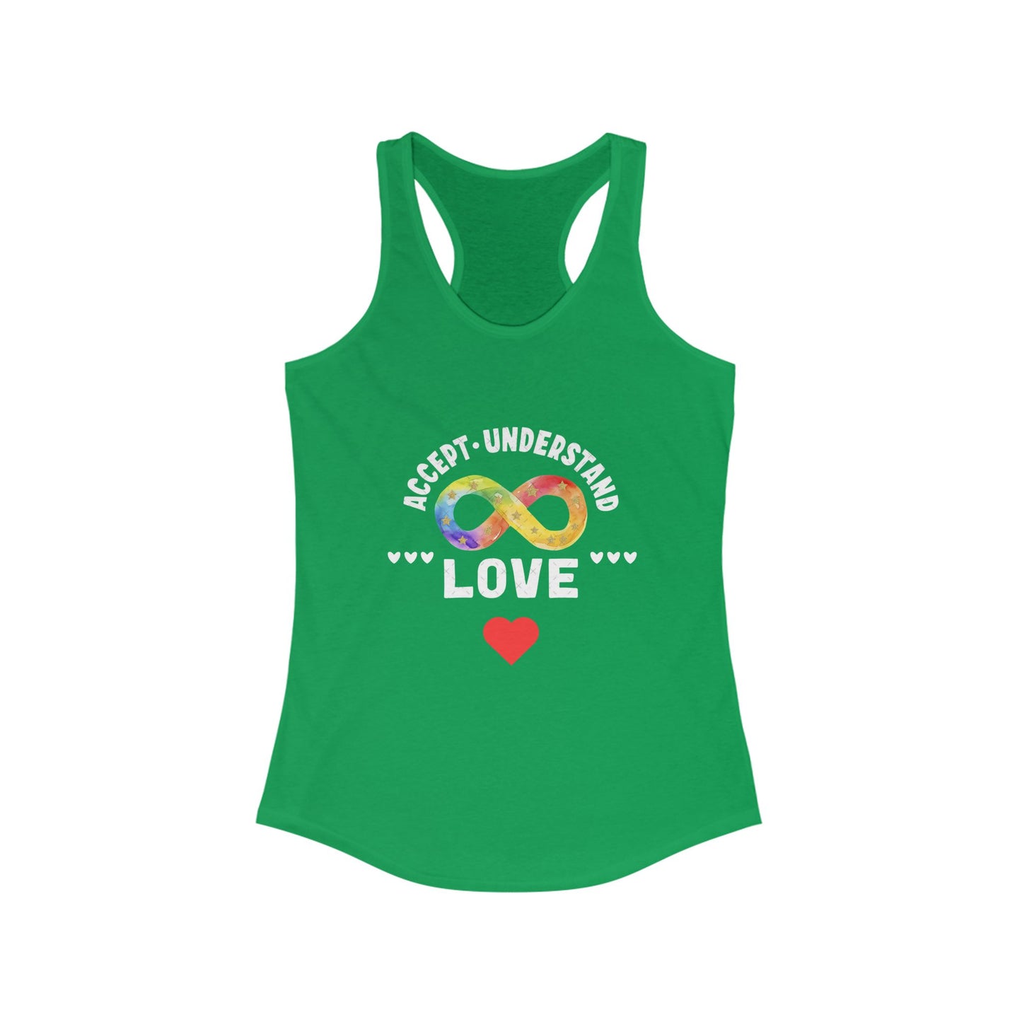 Women's Ideal Racerback Tank - Autism Awareness- Share Love