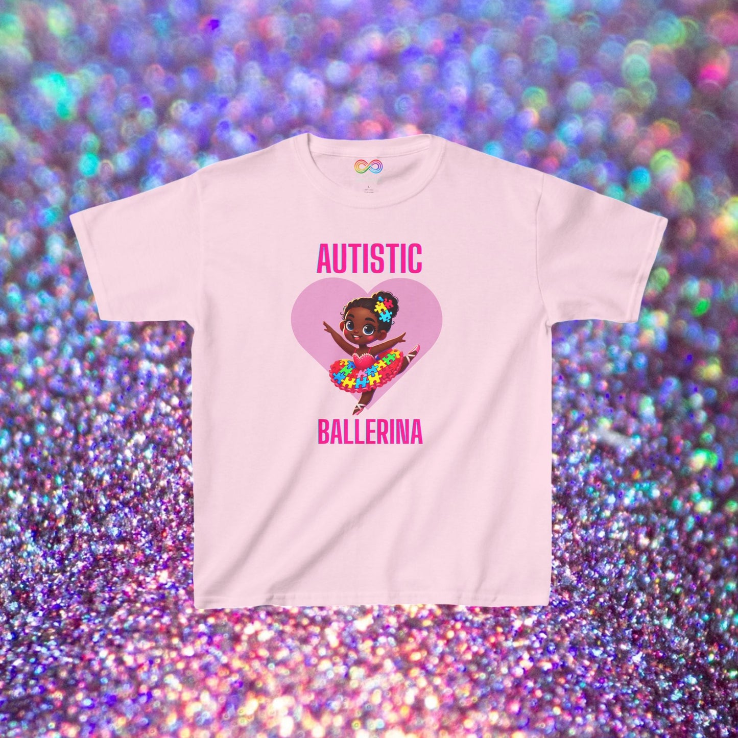 Kids Tee - Autism Awareness Ballerina Design