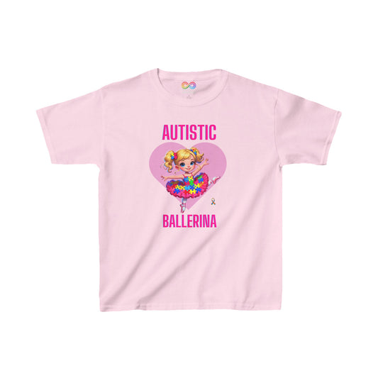 Kids Tee - Autism Awareness Ballerina Design