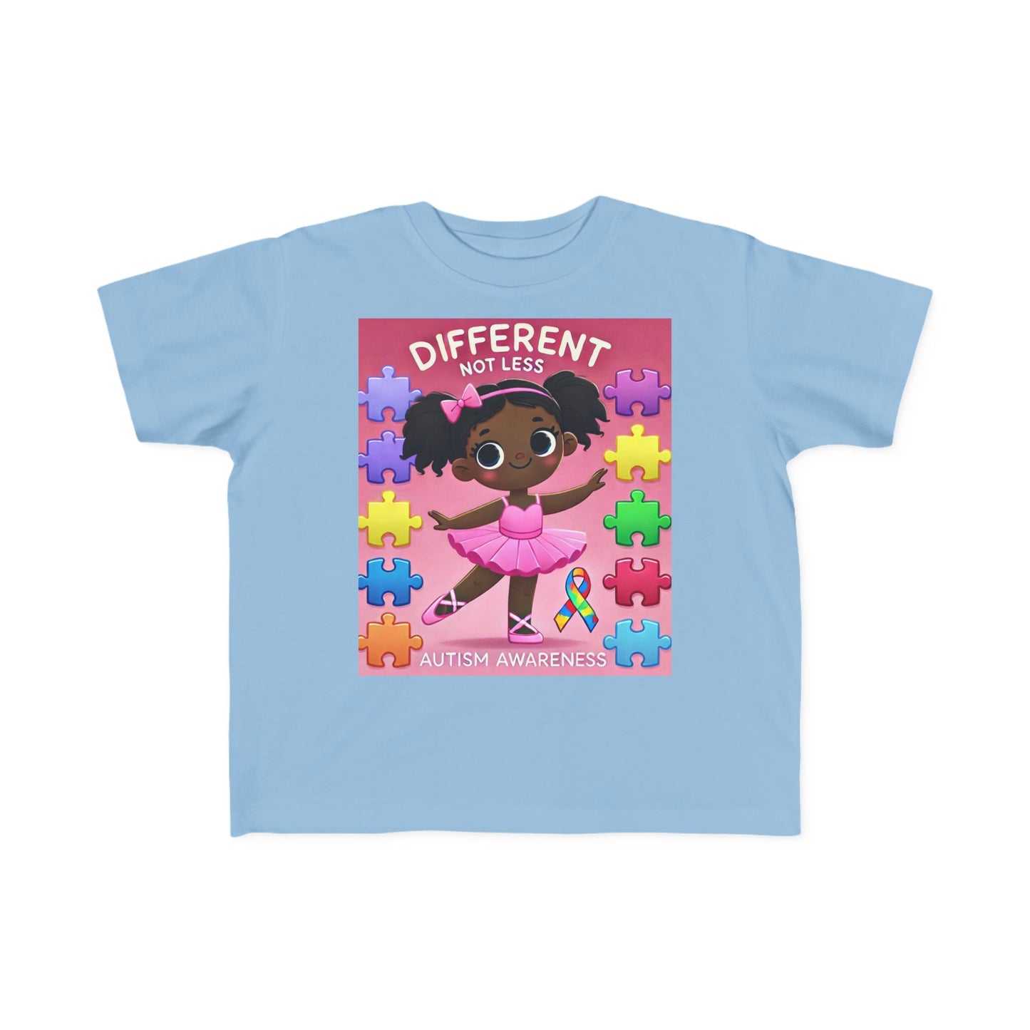 Toddler Tee - Autism Awareness Ballerina Design