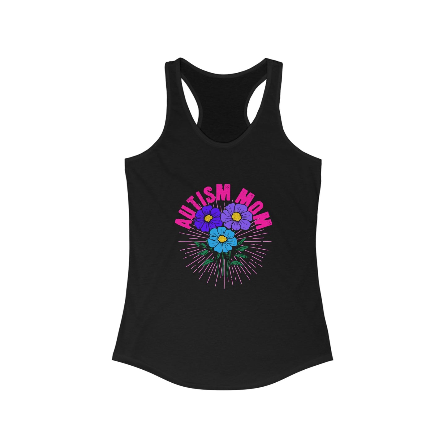 Women's Ideal Racerback Tank- Autism Mom