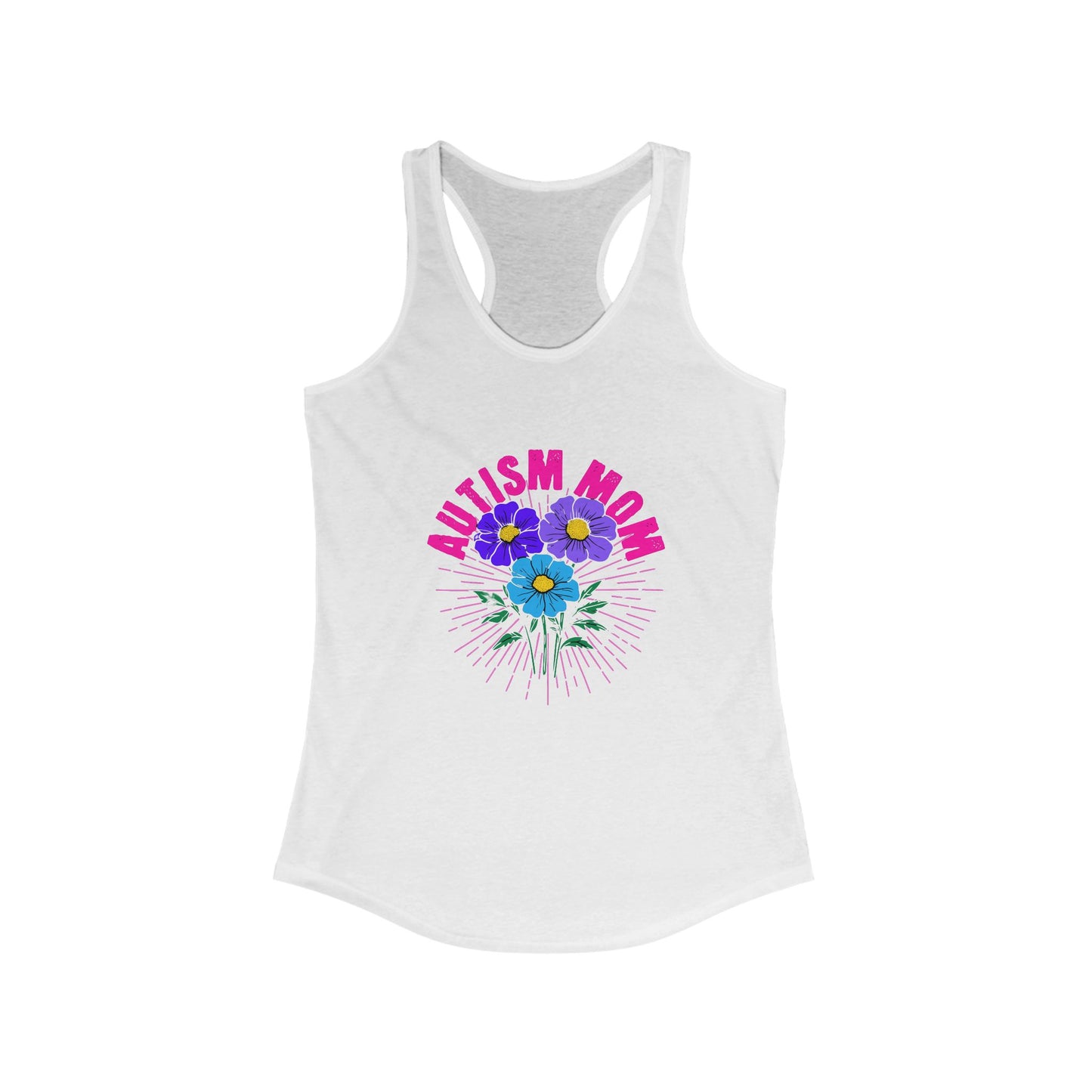 Women's Ideal Racerback Tank- Autism Mom