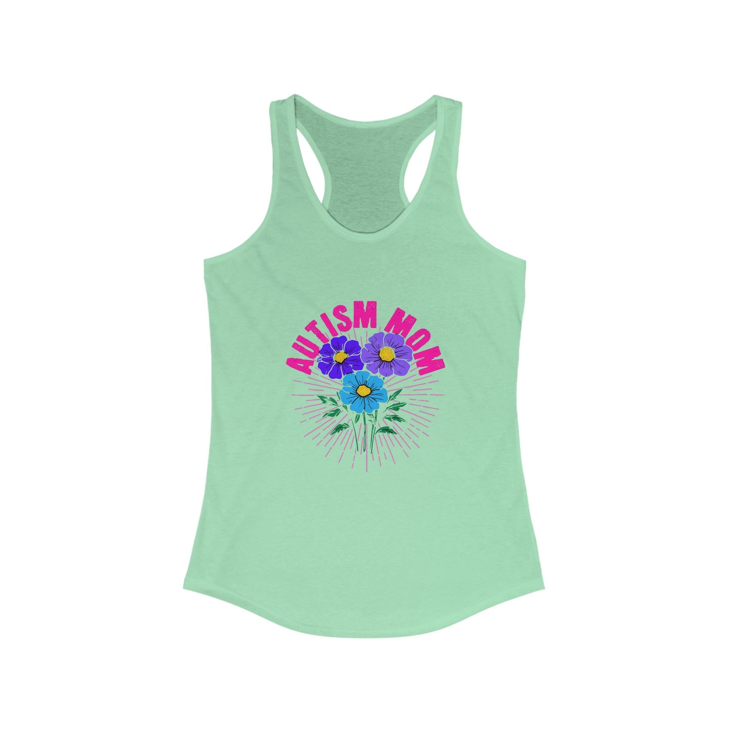 Women's Ideal Racerback Tank- Autism Mom