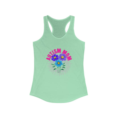 Women's Ideal Racerback Tank- Autism Mom