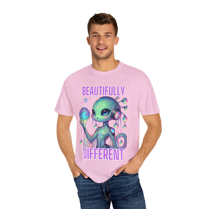 Cute Alien T-Shirt -Beautifully Different- Autism Awareness