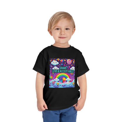 Toddler Tee - Share Love and Acceptance for All