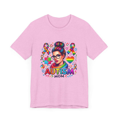 Autism Mom- Jersey Short Sleeve Tee