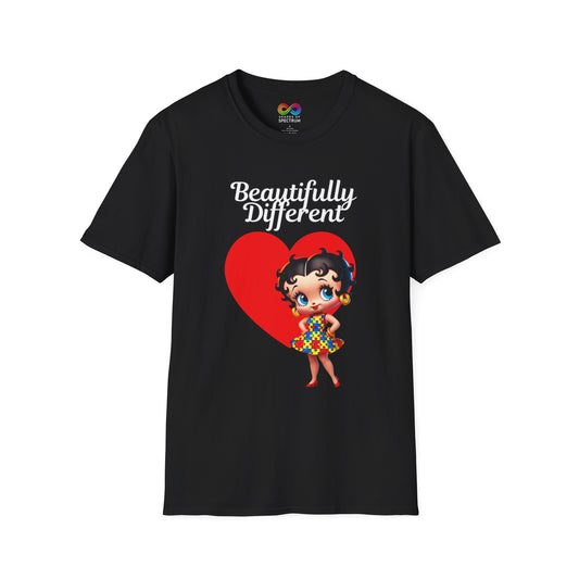 Autism Awareness Betty Boop -Soft style T-Shirt