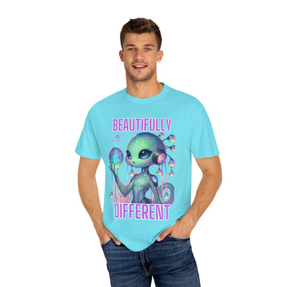 Cute Alien T-Shirt -Beautifully Different- Autism Awareness