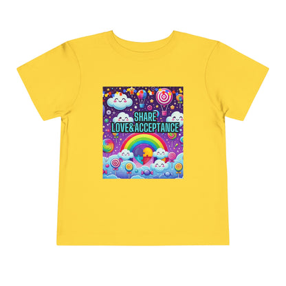 Toddler Tee - Share Love and Acceptance for All