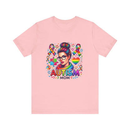 Autism Mom- Jersey Short Sleeve Tee