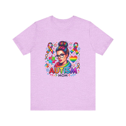 Autism Mom- Jersey Short Sleeve Tee