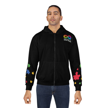 Autism Warrior Princess Unisex Zip Hoodie