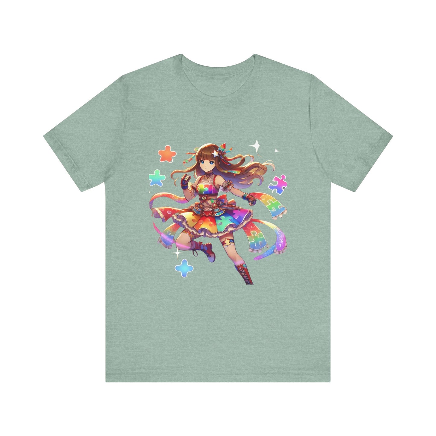 Autism Warrior Princess- Unisex Jersey Short Sleeve T-Shirt -