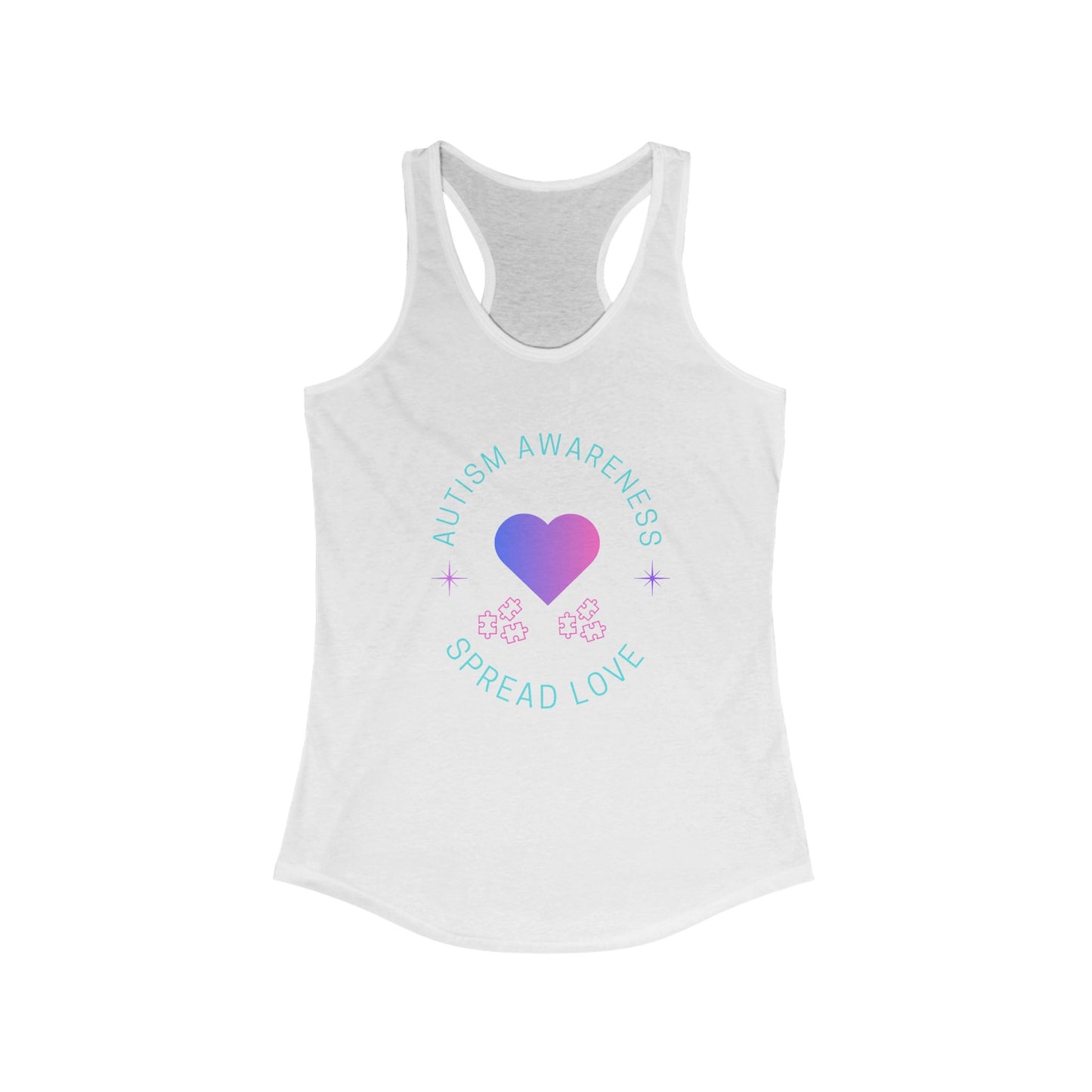 Women's Ideal Racerback Tank- Autism Awareness