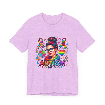 Autism Mom- Jersey Short Sleeve Tee