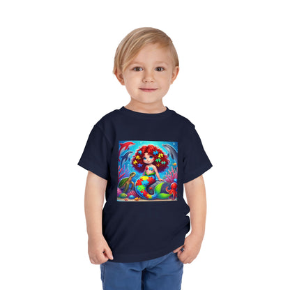 Toddler Short Sleeve Tee- Mermaid- Autism Awareness