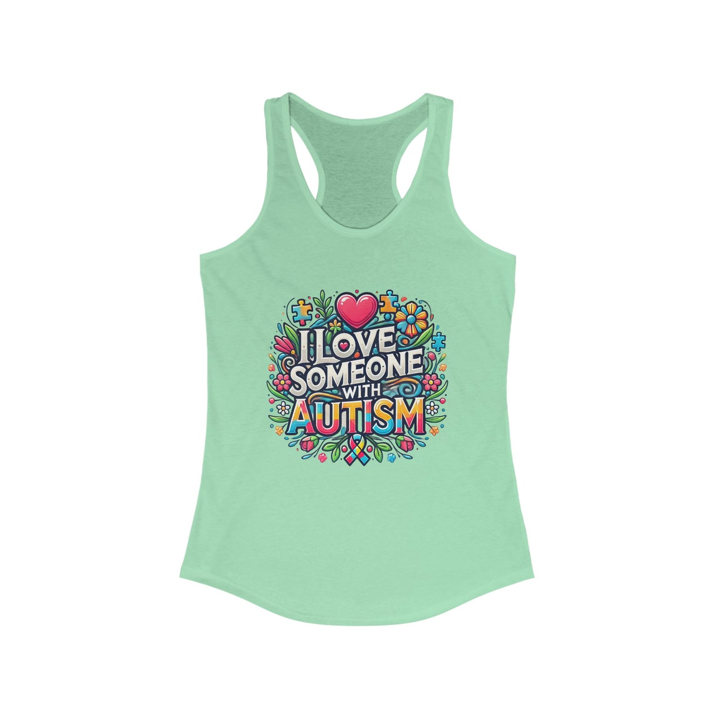 Tank Top Autism Awareness Women's Ideal Racerback