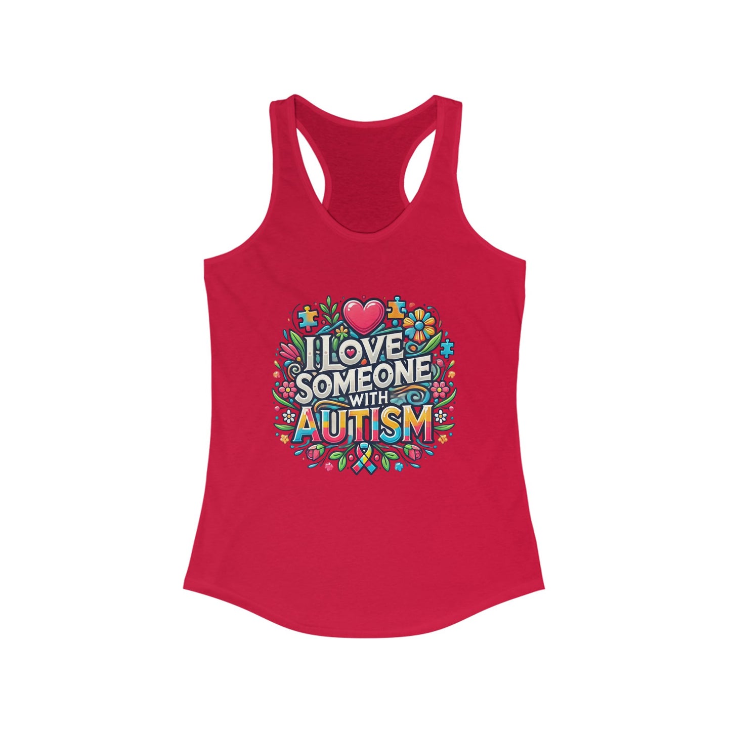 Tank Top Autism Awareness Women's Ideal Racerback