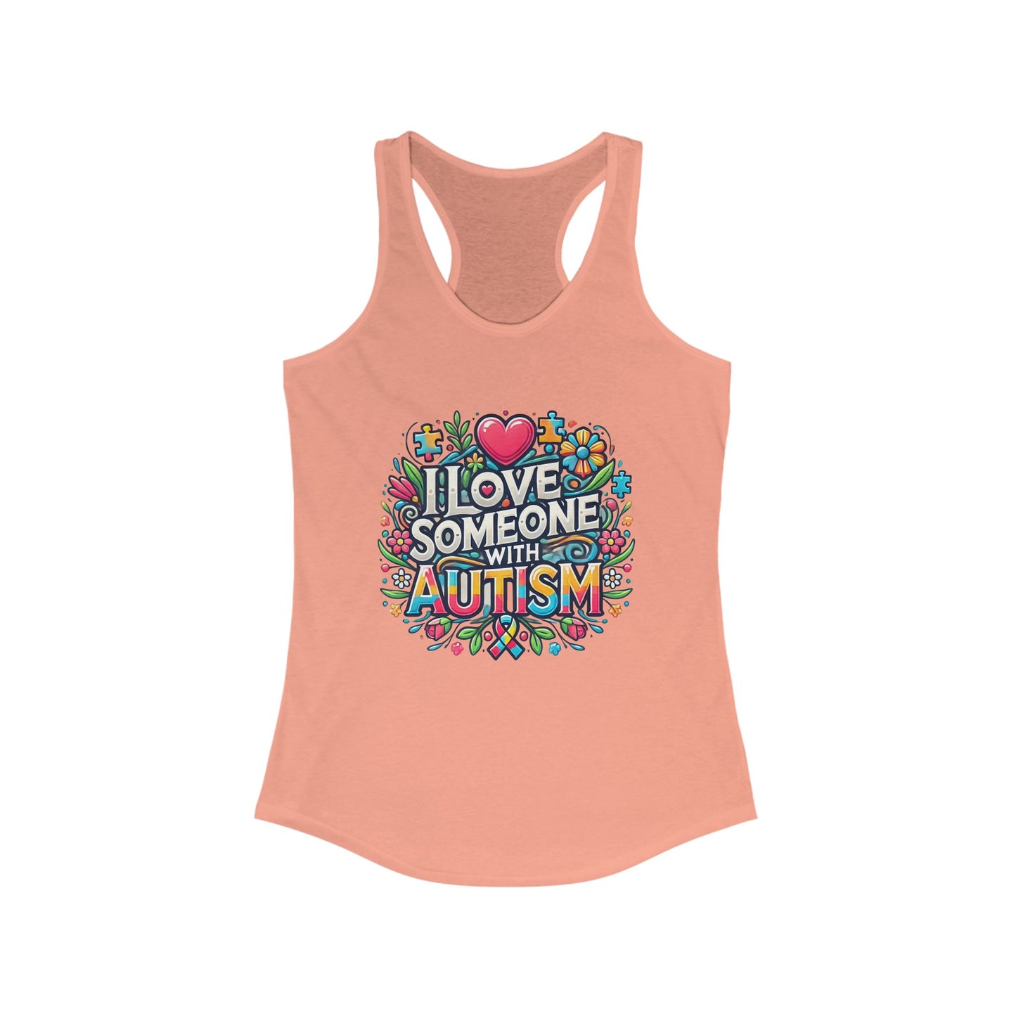 Tank Top Autism Awareness Women's Ideal Racerback