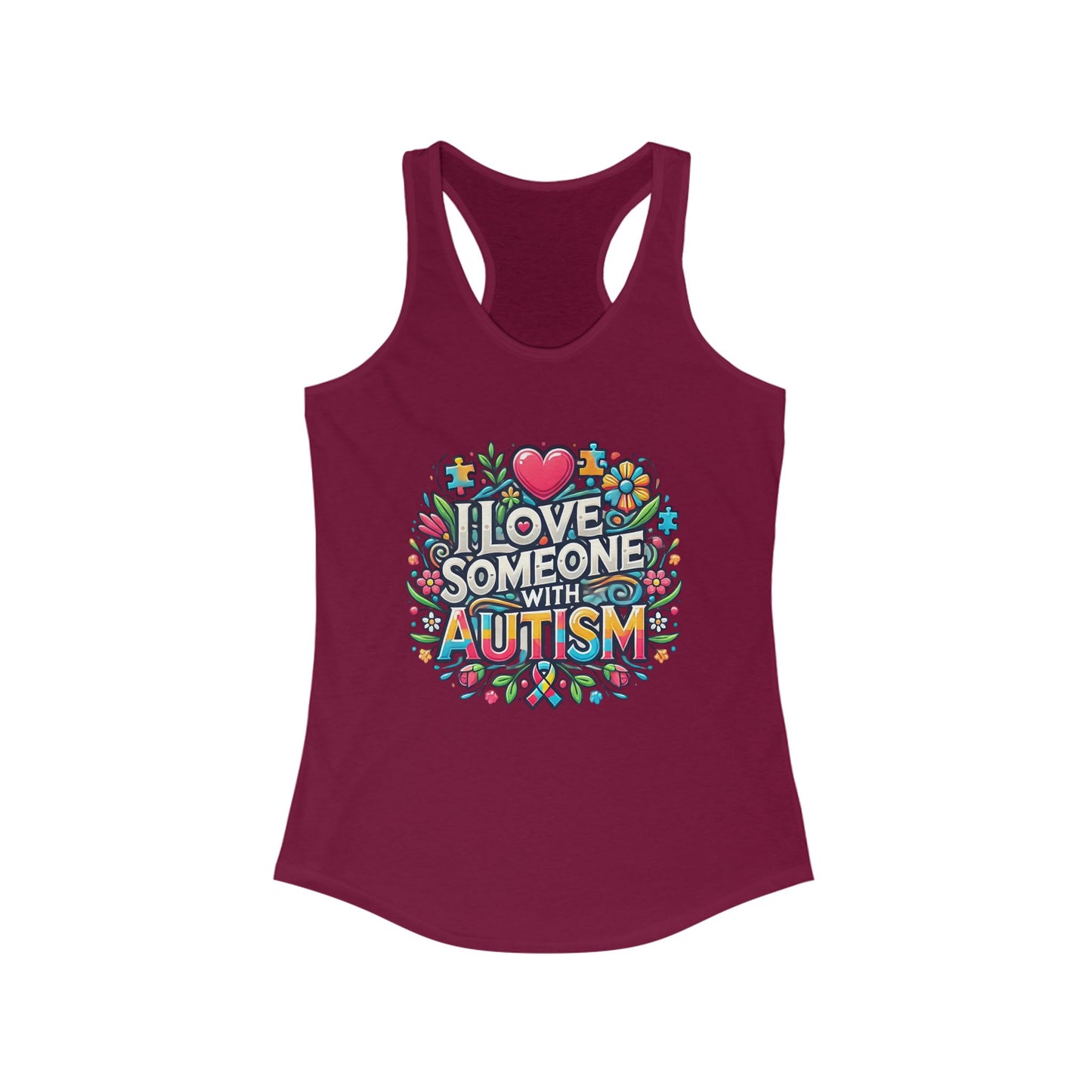 Tank Top Autism Awareness Women's Ideal Racerback