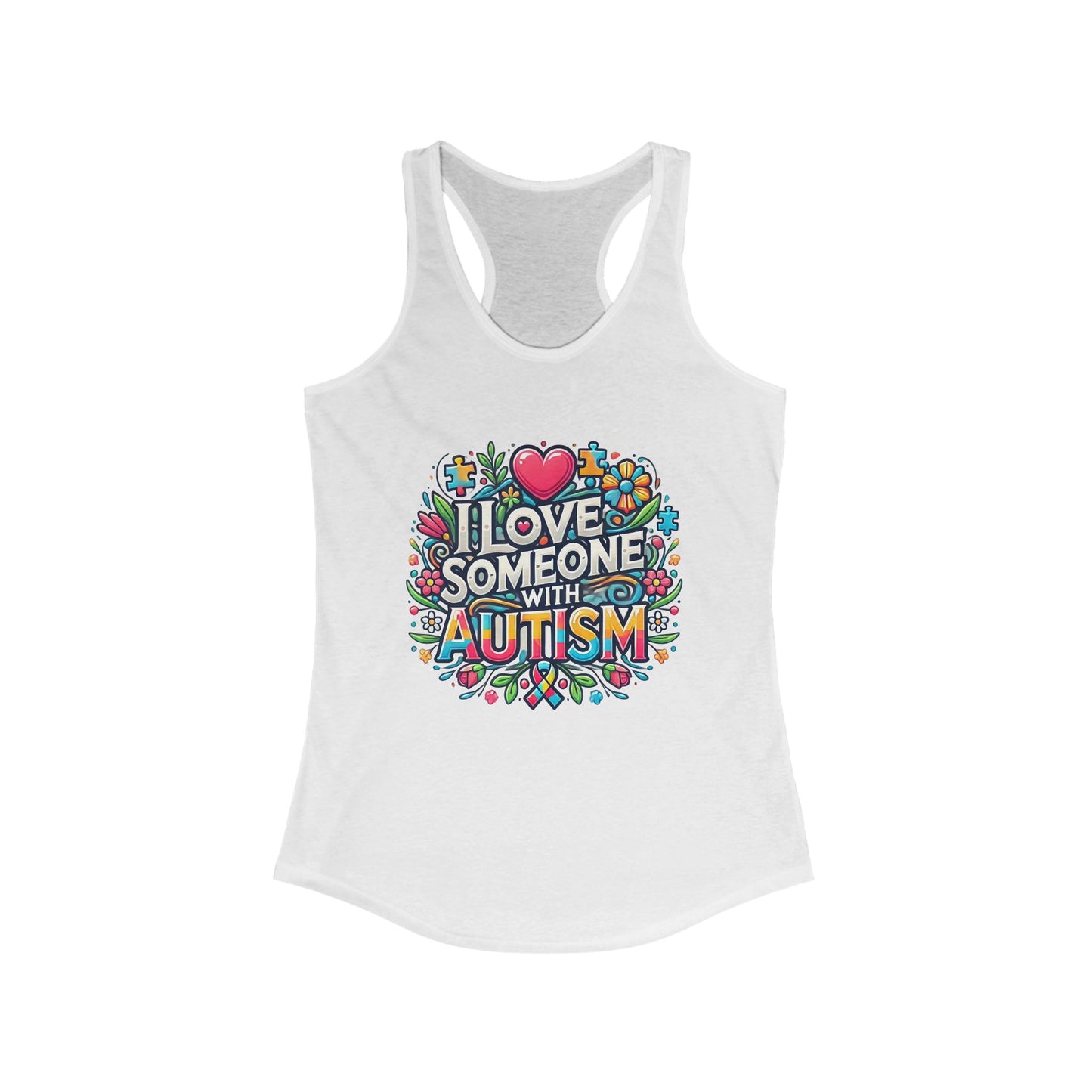 Tank Top Autism Awareness Women's Ideal Racerback