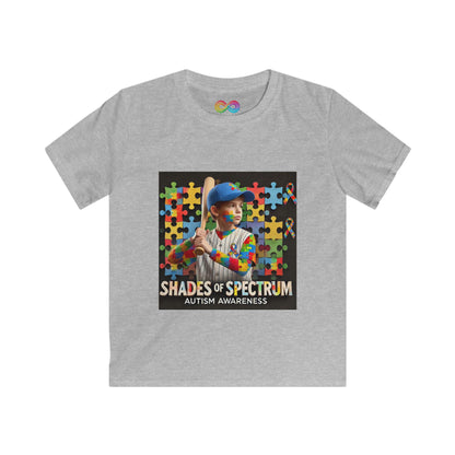 Kids Tee - Baseball Autism Awareness Shirt