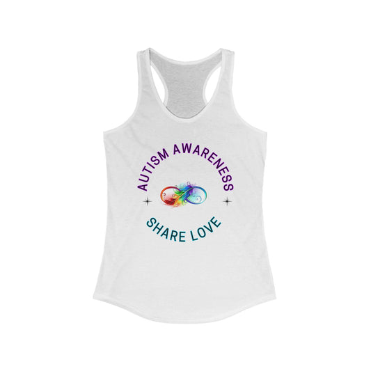 Women's Ideal Racerback Tank- Autism Awareness