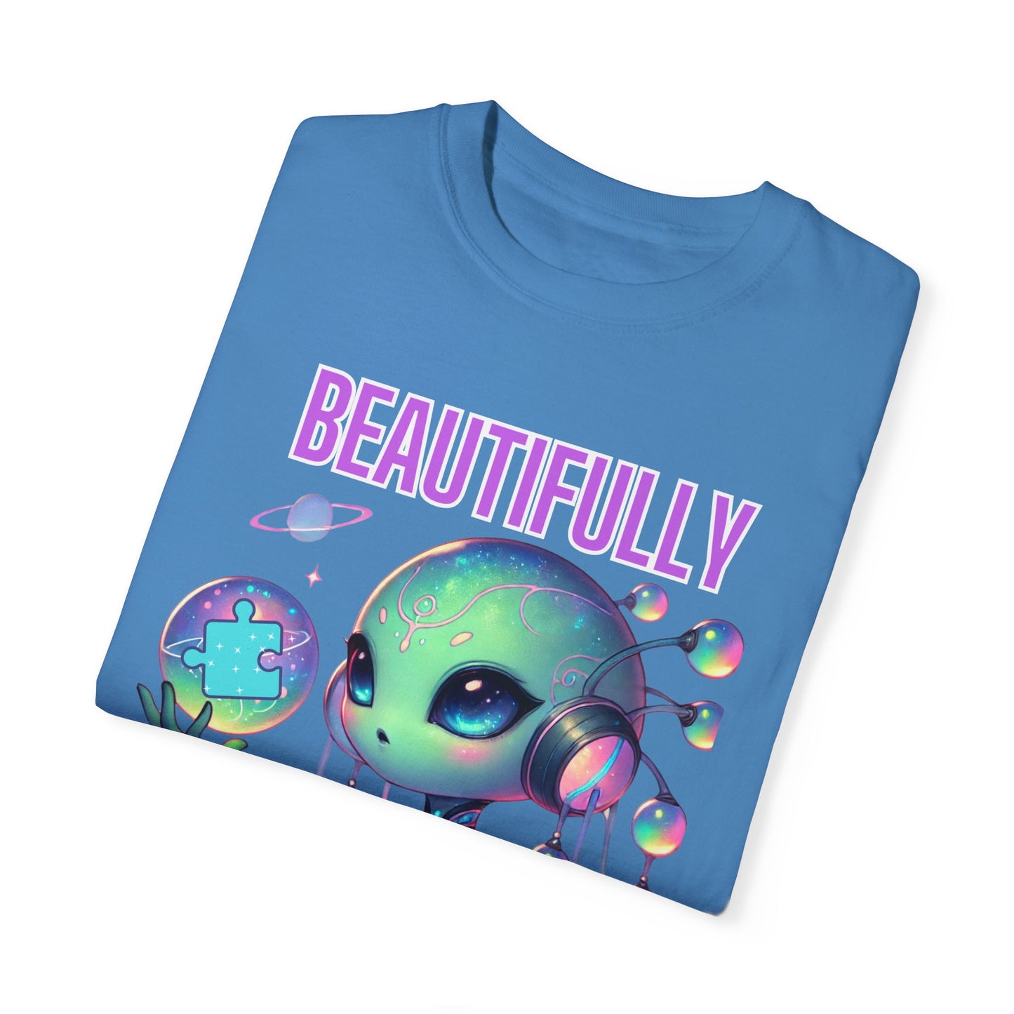 Cute Alien T-Shirt -Beautifully Different- Autism Awareness